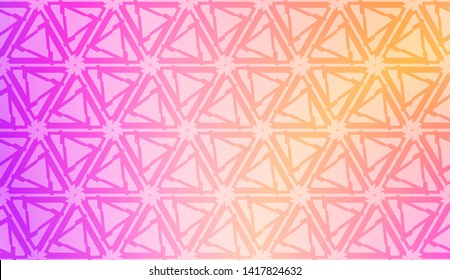 Creative geometric pattern with Soft Color Gradient Background. For Greeting Card, Flyer, Invitation. Vector Illustration