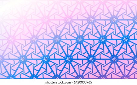 Creative geometric pattern with Soft Color Gradient Background. For Greeting Card, Flyer, Invitation. Vector Illustration