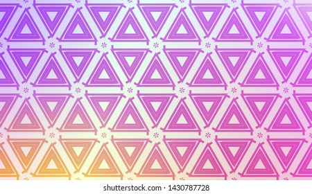 Creative geometric pattern with Soft Color Gradient Background. For Greeting Card, Flyer, Invitation. Vector Illustration