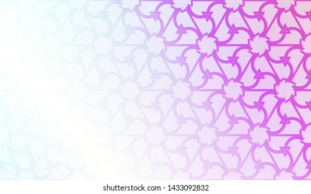 Creative geometric pattern with Soft Color Gradient Background. For Greeting Card, Flyer, Invitation. Vector Illustration