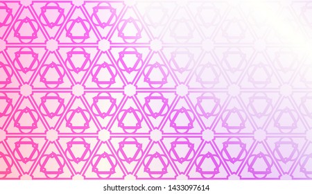 Creative geometric pattern with Soft Color Gradient Background. For Greeting Card, Flyer, Invitation. Vector Illustration