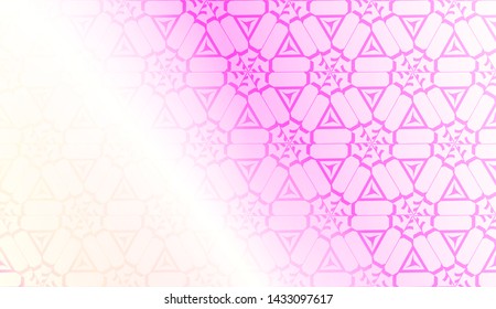 Creative geometric pattern with Soft Color Gradient Background. For Greeting Card, Flyer, Invitation. Vector Illustration