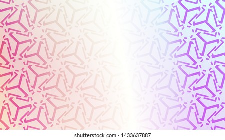 Creative geometric pattern with Soft Color Gradient Background. For Greeting Card, Flyer, Invitation. Vector Illustration
