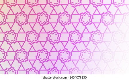 Creative geometric pattern with Soft Color Gradient Background. For Greeting Card, Flyer, Invitation. Vector Illustration