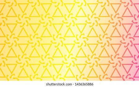 Creative geometric pattern with Soft Color Gradient Background. For Greeting Card, Flyer, Invitation. Vector Illustration