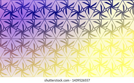 Creative geometric pattern with Soft Color Gradient Background. For Greeting Card, Flyer, Invitation. Vector Illustration