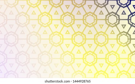 Creative geometric pattern with Soft Color Gradient Background. For Greeting Card, Flyer, Invitation. Vector Illustration