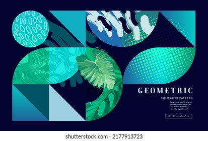 Creative geometric pattern and texture background. Vector illustration