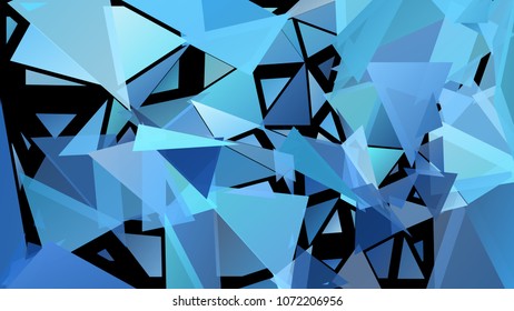 Creative geometric pattern of triangular shapes. Multicolor gradient exlosive background. Chaotic colorful backdrop in a low poly style. Modern abstract wallpaper.
