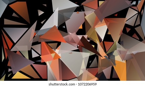 Creative geometric pattern of triangular shapes. Multicolor gradient exlosive background. Chaotic colorful backdrop in a low poly style. Modern abstract wallpaper.