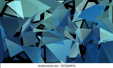 Creative geometric pattern of triangular shapes. Multicolor gradient exlosive background. Chaotic colorful backdrop in a low poly style. Modern abstract wallpaper.
