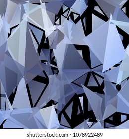 Creative geometric pattern of triangular shapes. Multicolor gradient exlosive background. Chaotic colorful backdrop in a low poly style. Modern abstract wallpaper.