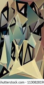 Creative geometric pattern of triangular shapes. Multicolor gradient exlosive background. Chaotic colorful backdrop in a low poly style. Modern abstract wallpaper.