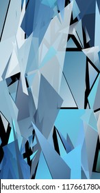 Creative geometric pattern of triangular shapes. Multicolor gradient exlosive background. Chaotic colorful backdrop in a low poly style. Modern abstract wallpaper.