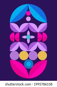 Creative geometric poster, cover design, geometric energetic shapes, modern drawing design. Elegant business card, Vector