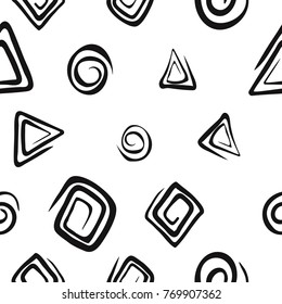 Creative geometric seamless pattern 