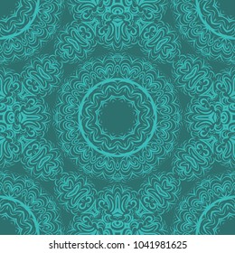 Creative geometric seamless pattern in floral style. Vector illustation for design