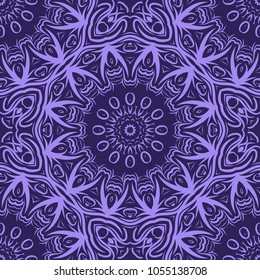 Creative geometric seamless pattern in floral style. Vector illustation for design