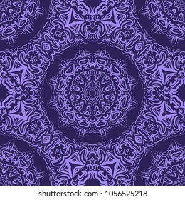 Creative geometric seamless pattern in floral style. Vector illustation for design