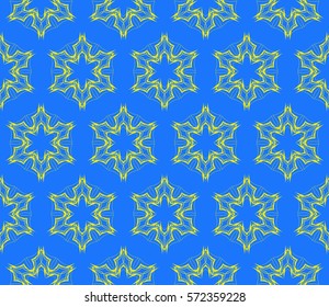 creative geometric seamless pattern. floral ornament. for fabric, decor, design, wallpaper