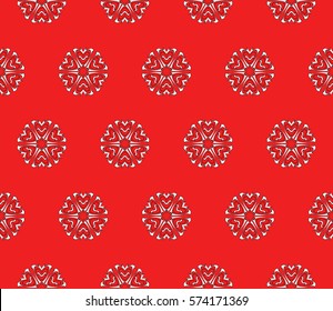 creative geometric seamless pattern. floral ornament. for fabric, decor, design, wallpaper