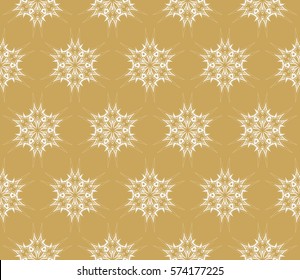 creative geometric seamless pattern. floral ornament. for fabric, decor, design, wallpaper