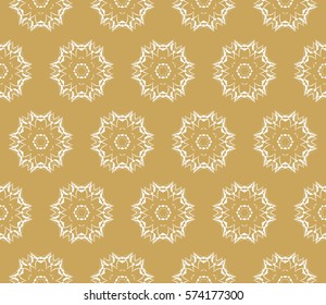 creative geometric seamless pattern. floral ornament. for fabric, decor, design, wallpaper