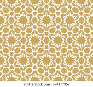 creative geometric seamless pattern. floral ornament. for fabric, decor, design, wallpaper