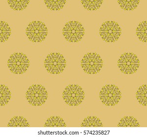 creative geometric seamless pattern. floral ornament. for fabric, decor, design, wallpaper