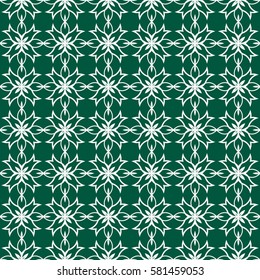 creative geometric seamless pattern. floral ornament. for fabric, decor, design, wallpaper