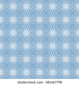 creative geometric seamless pattern. floral ornament. for fabric, decor, design, wallpaper