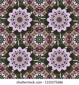 Creative geometric seamless pattern. Red, gray and brown polygonal illustration consisting of rectangles. Vector rectangular design for your business.