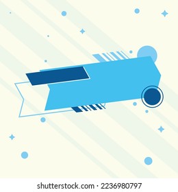 El diseño creativo geométrico y de forma de banners de venta y promoción, precios, carteles, afiches, etiquetas adhesivas y publicidad para negocios y publicidad de firma comercializa mercadeo excepcional