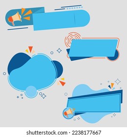 The creative geometric and shape design of sale and promotion banners, prices, placards, posters, sticker labels, and advertising for business and sign deal exceptional marketing