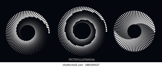 Creative geometric shapes. 3D vector. Volume shapes consisting of points Technology style.Sacred geometry. Sphere with connected lines.
