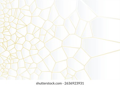 Creative geometric structure with abstract shapes in a dark Voronoi backlight vector style