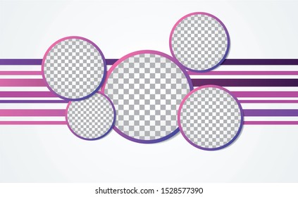 Creative geometric templates, Trendy gradient compositions, Vector, EPS 10