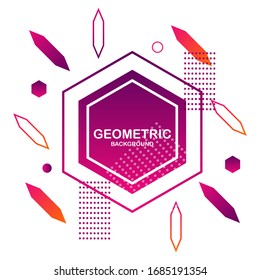 Creative geometric. Trendy gradient shapes composition.Applicable for Covers, Voucher, Posters, Flyers and Banner Designs. Eps10 vector.