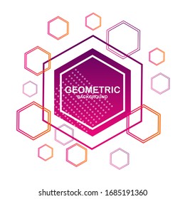 Creative geometric. Trendy gradient shapes composition.Applicable for Covers, Voucher, Posters, Flyers and Banner Designs. Eps10 vector.