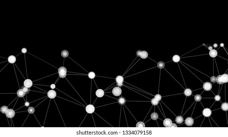 Creative geometric vector shapes, black copy space