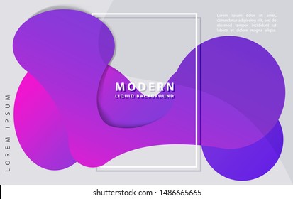 Creative geometric vector wallpaper. Trendy fluid flow gradient shapes composition. Suitable for gift card, Poster on wall poster template, landing page, ui, ux ,coverbook, banner, & social media.