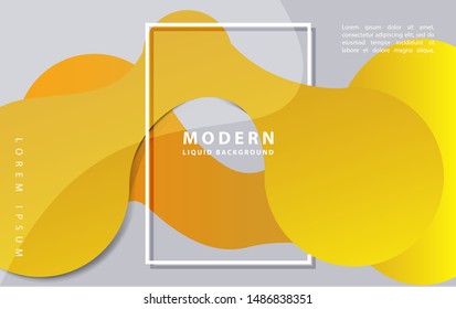 Creative geometric vector wallpaper. Trendy fluid flow gradient shapes composition. Suitable for gift card, Poster on wall poster template, landing page, ui, ux ,coverbook, banner, & social media.