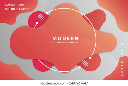 Creative geometric vector wallpaper. Trendy fluid flow gradient shapes composition. Suitable for gift card, Poster on wall poster template, landing page, ui, ux ,coverbook, banner, & social media.