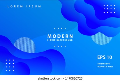 Creative geometric vector wallpaper. Trendy fluid flow gradient shapes composition. Suitable for gift card, Poster on wall poster template, landing page, ui, ux ,coverbook, banner, & social media.