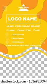 Creative geometric vector wallpaper. Trendy fluid flow shapes composition.  