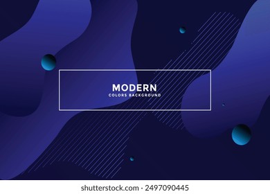 Creative geometric vector wallpaper. Trendy fluid flow gradient shapes composition.