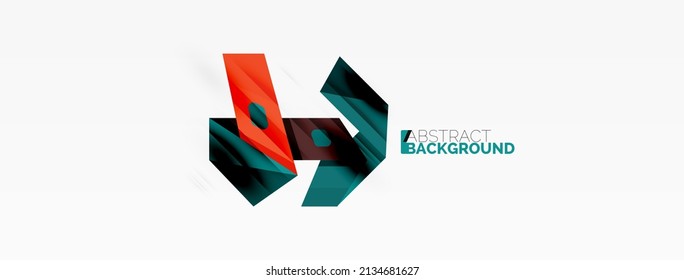 Papel geométrico creativo. Composición de línea de estilo de cinta abstracta. Plantilla de negocio de Techno para papel de pared, banner, fondo o aterrizaje