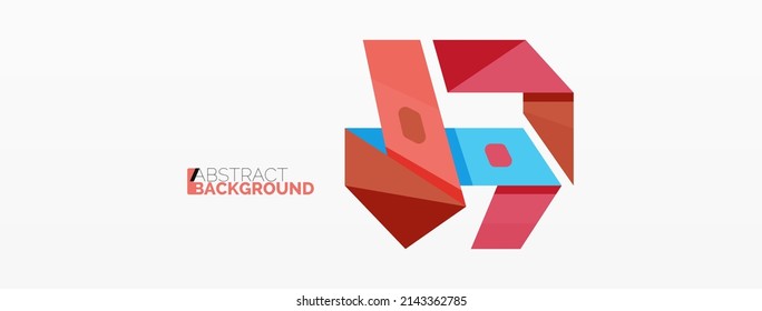 Kreative geometrische Tapete. Abstrakte Linienkomposition im Farbbandstil. Techno-Geschäftsvorlage für Bildschirmhintergründe, Banner, Hintergrund oder Landung