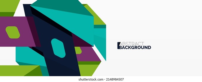 Creative geometric wallpaper. Abstract ribbon style line composition. Techno business template for wallpaper, banner, background or landing