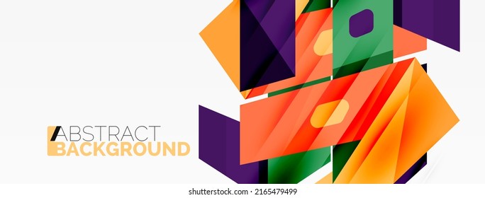 Papel geométrico creativo. Composición de línea de estilo de cinta abstracta. Plantilla de negocio de Techno para papel de pared, banner, fondo o aterrizaje
